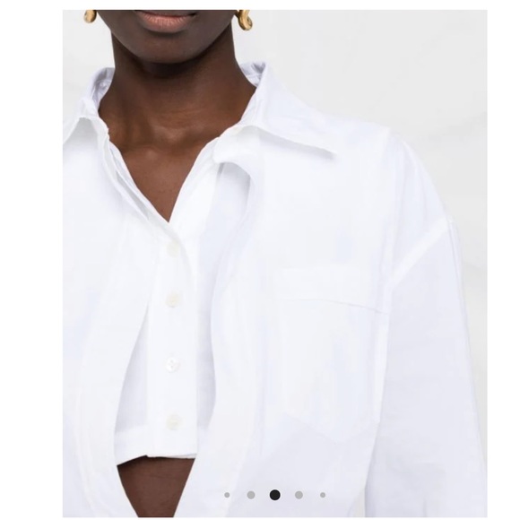 Jacquemus White Layered Shirt Dress - Picture 4 of 4
